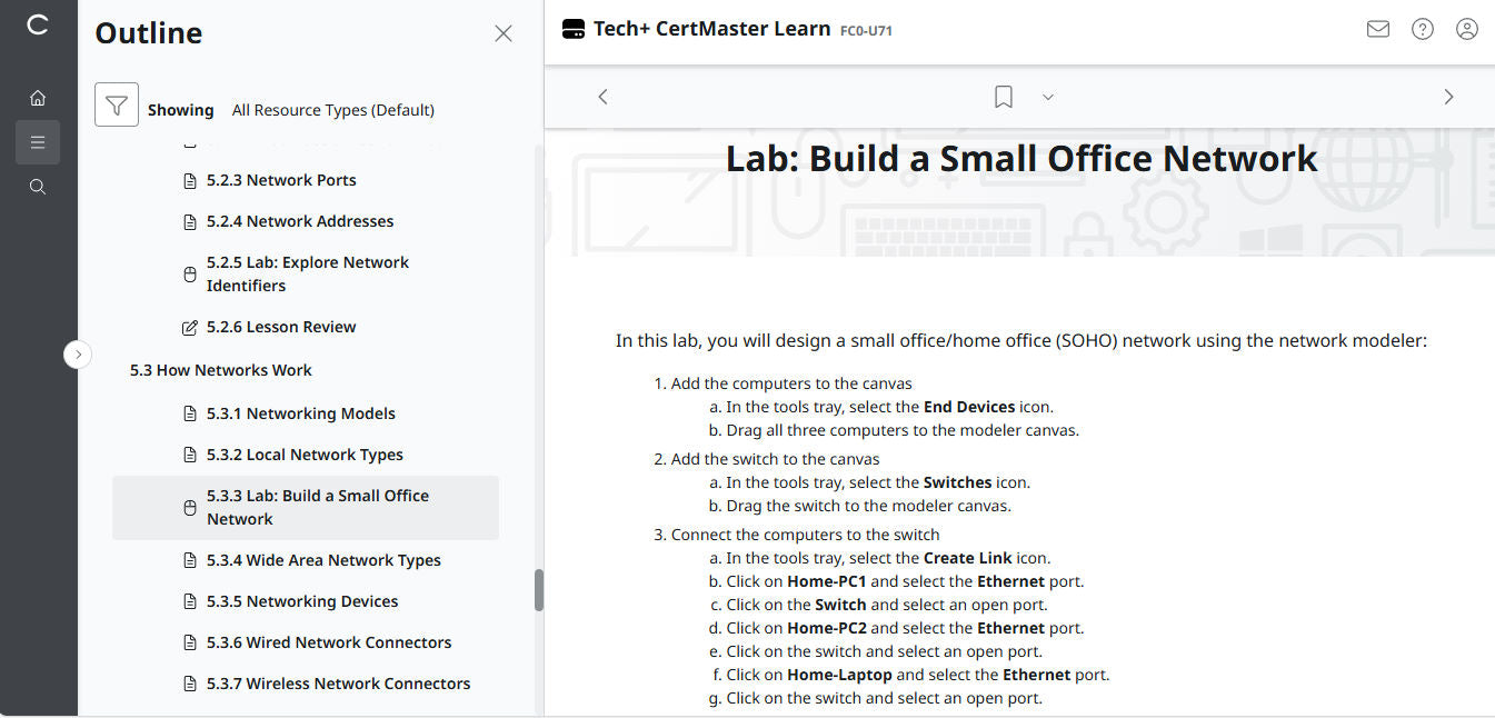 CertMaster Learn Tech+ (V6)  - FC0-U71  (2 Months)