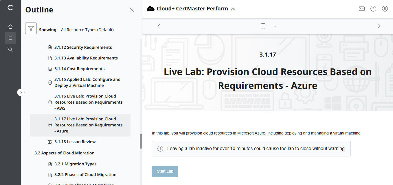 CompTIA Cloud+ CertMaster Perform (CV0-004)