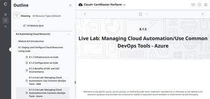 CompTIA Cloud+ CertMaster Perform (CV0-004)